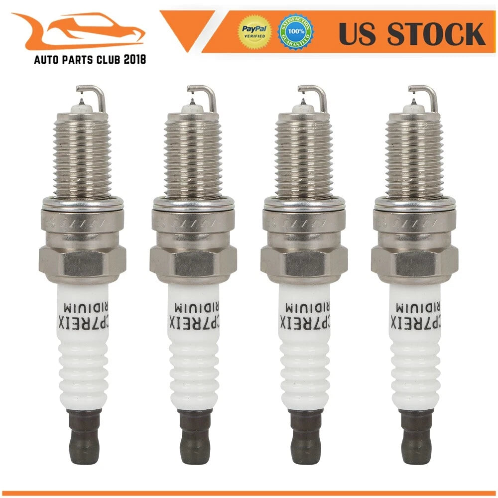 Set of 4 Iridium Spark Plugs for Fiat 500, Chevy Spark (2012–2017)