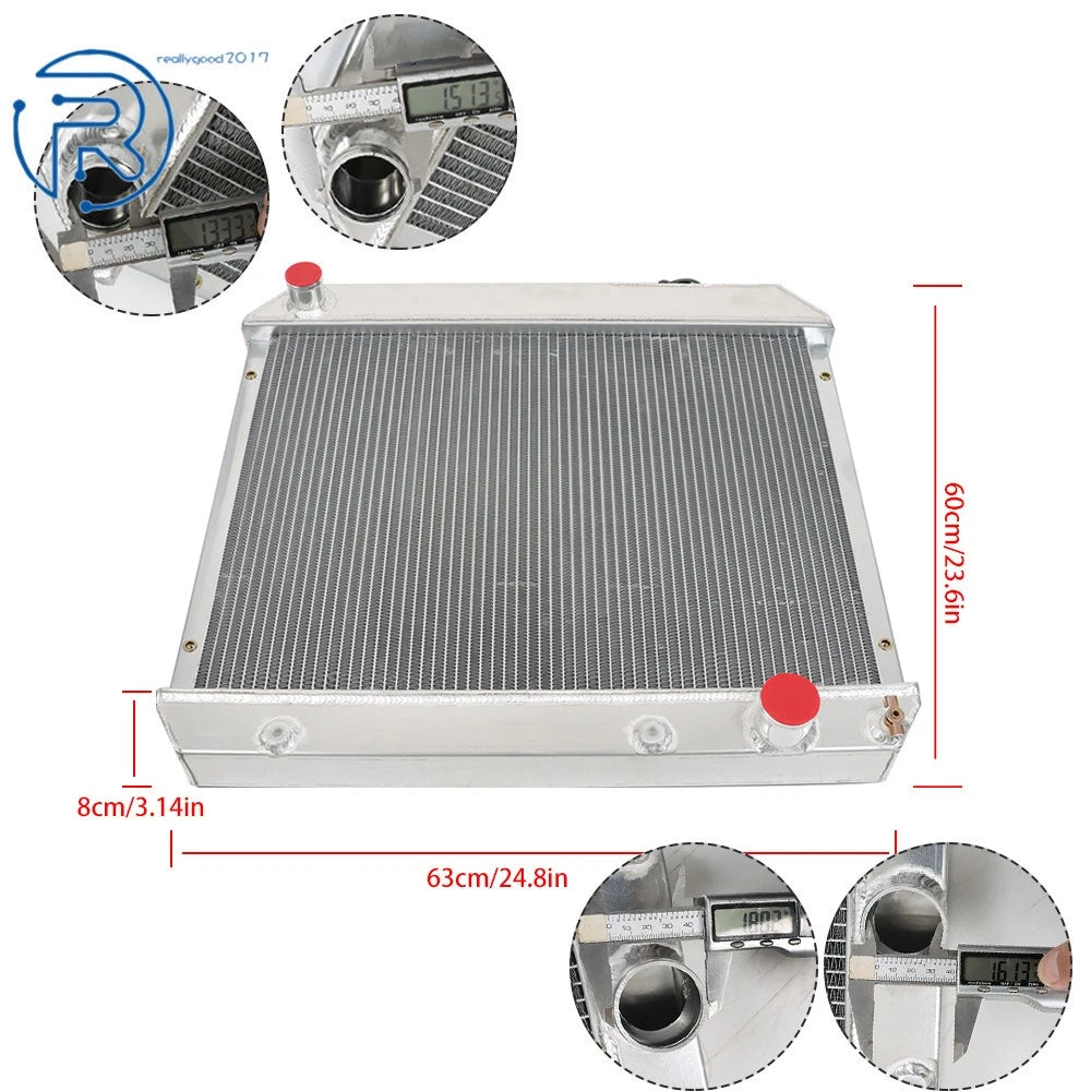 3 Row Aluminum Radiator for Chevy C10 Pickup Truck (1963–1966)