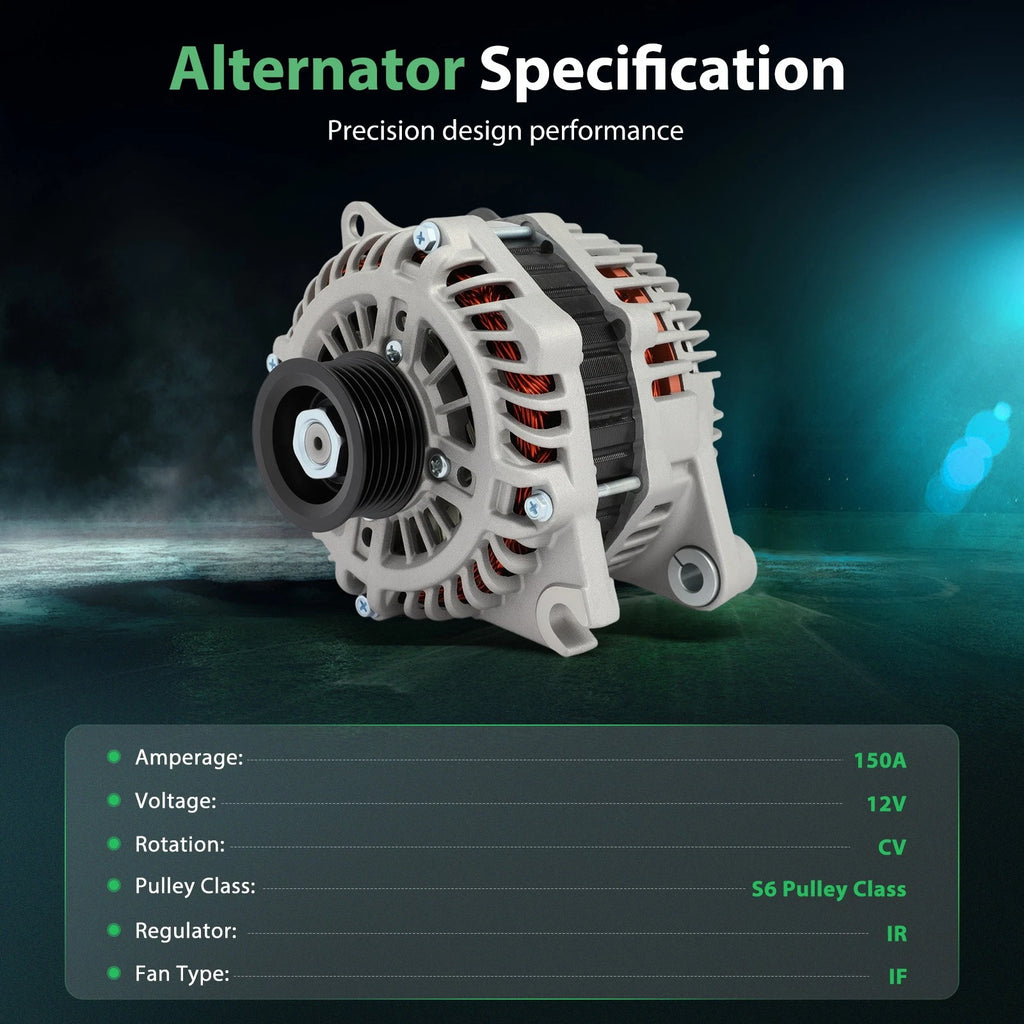 150A Alternator with Pulley for Ford Edge (2007–2014)