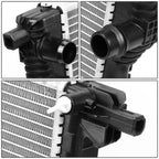 Aluminum Core Replacement Radiator for Jeep Cherokee (2014–2018) DPI 13401
