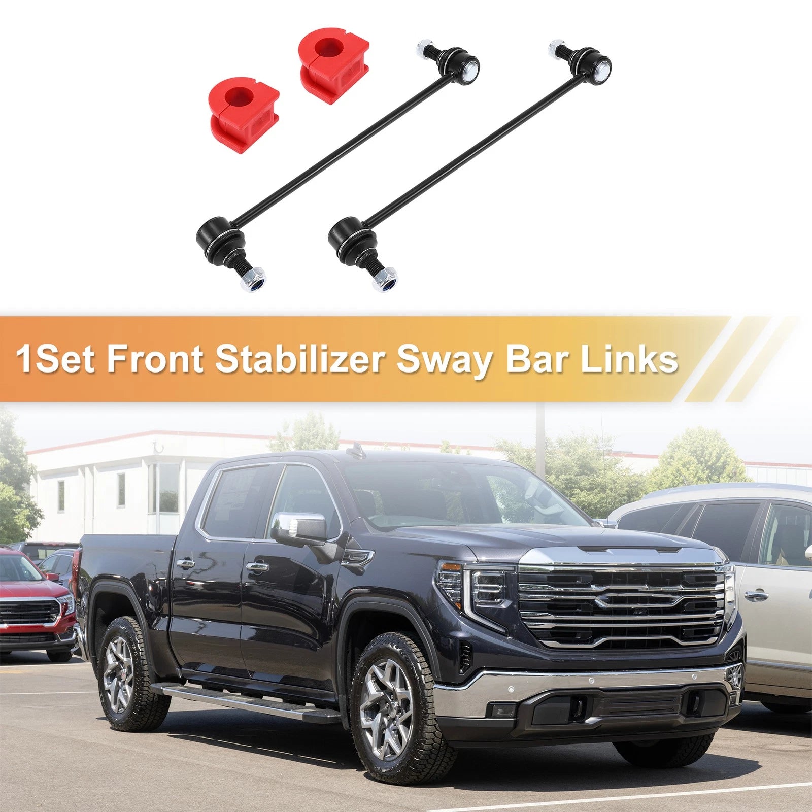 Set of 1 Front Stabiliser Sway Bar Link with Bushing for GMC Terrain (2010–2017) No.15779960