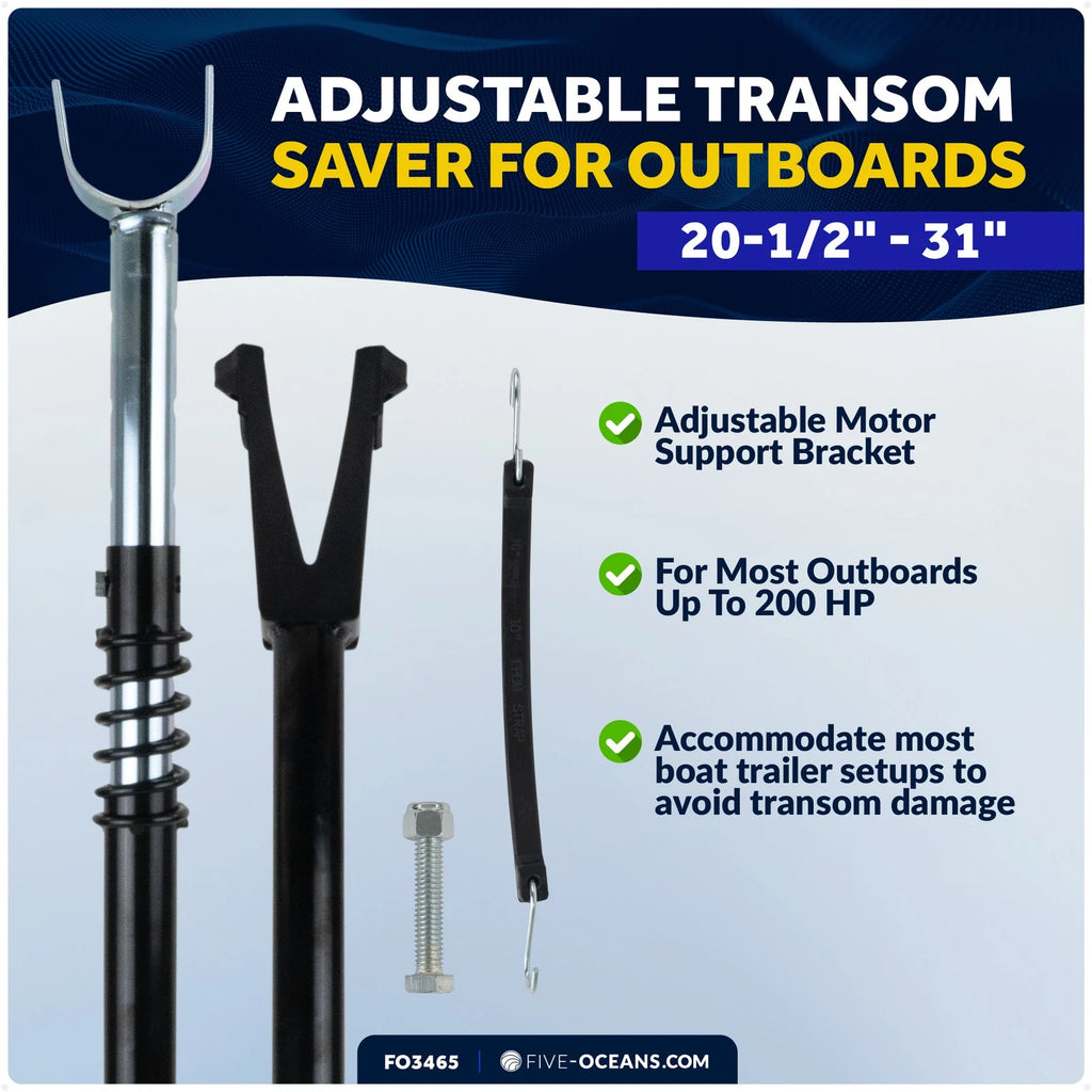 Transom Saver for Outboard Motor (20.5" - 31", Up to 200HP)