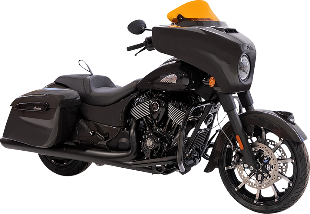 Klock Werks Kolor Flare Windshield 10" for Harley Davidson (2014–2023) - Orange KWW-04-0637