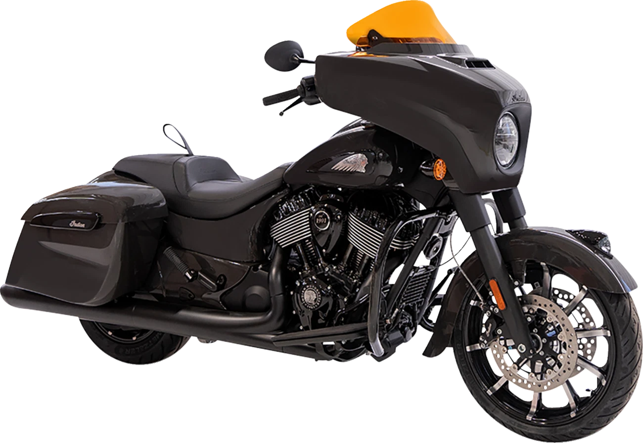 Klock Werks Kolor Flare Windshield 10" for Harley Davidson (2014–2023) - Orange KWW-04-0637