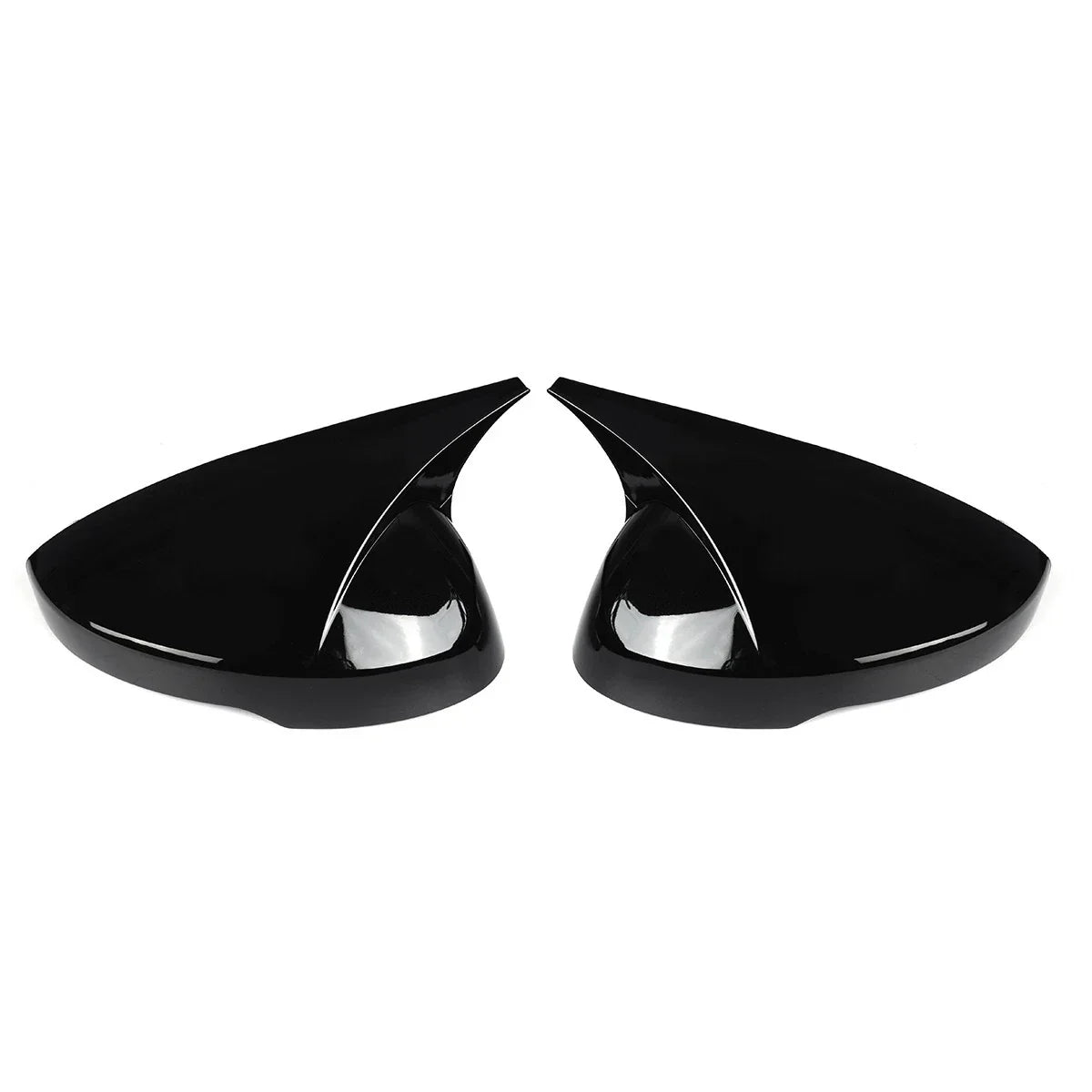 Pair / Black Side Rear View Mirror Cover Cap for Honda Civic (2022–2025)