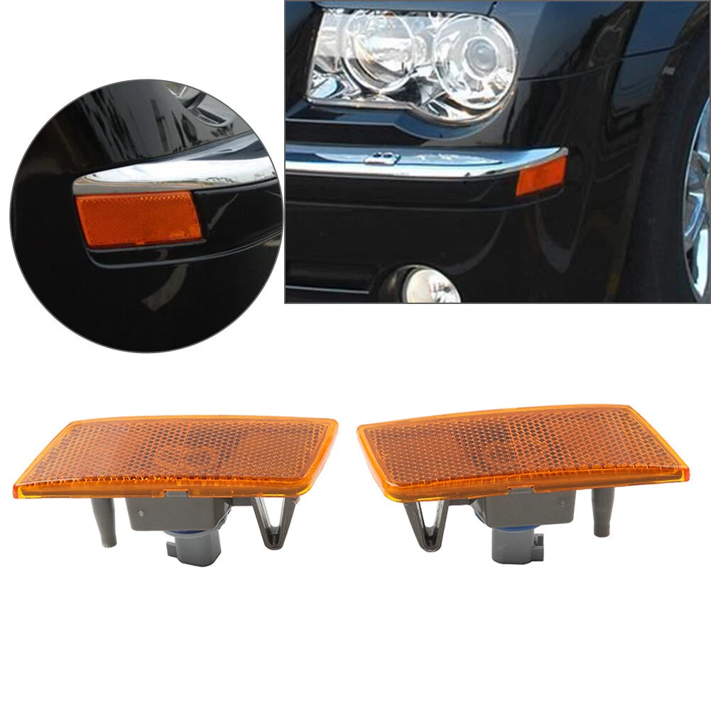 2X Front Side Signal Parking Marker Light for Chrysler 300 (2005–2010)