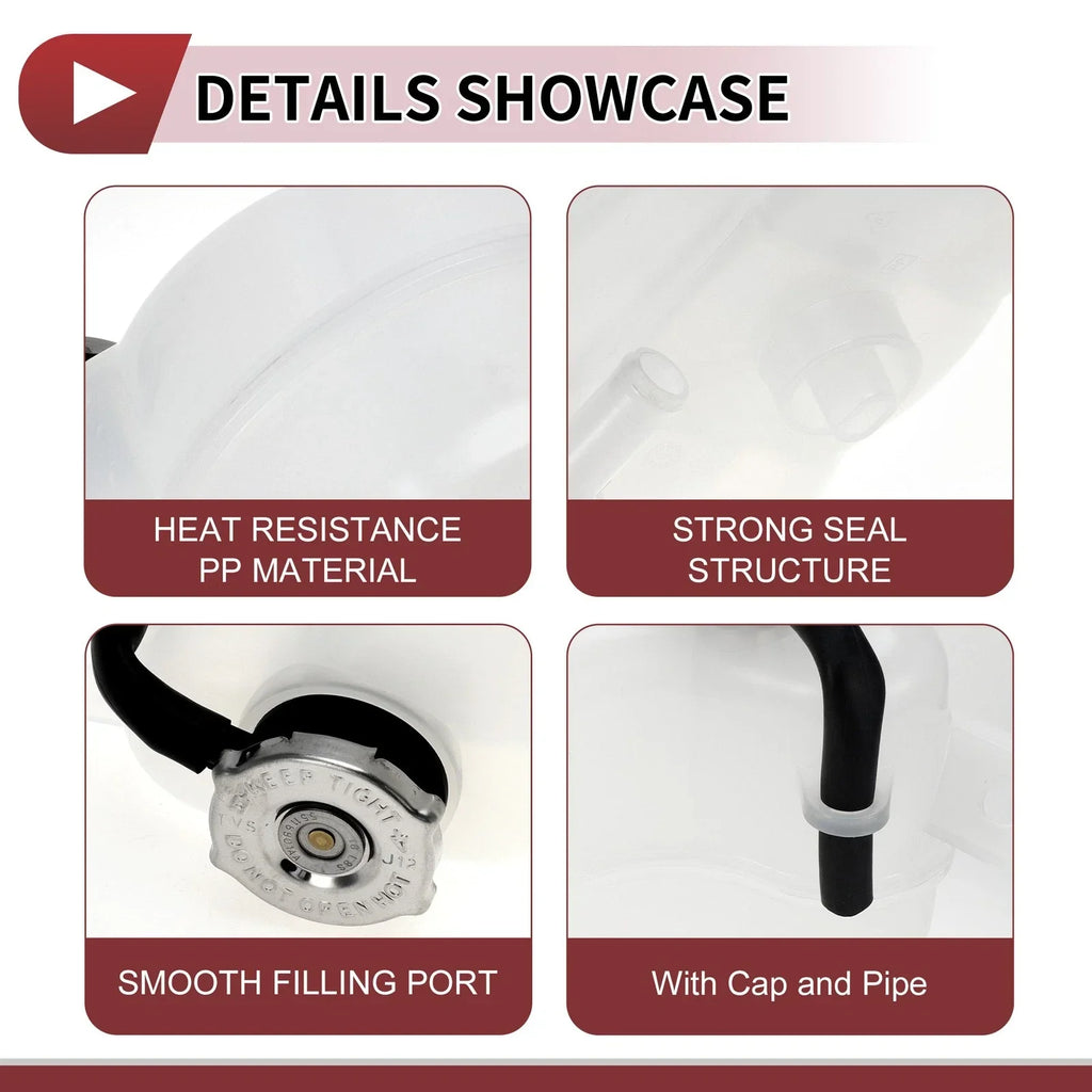 Coolant Expansion Overflow Tank with Cap for Dodge Journey (2011-2020)