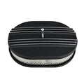 Valve Covers & 12" Oval Air Cleaner for SBC Chevy (1958–1986) Finned Tall Black