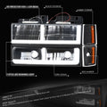 F-LED Headlight + Signal + Amber Corner Lamp for Chevy C/K 1500-3500 (1988–1993)