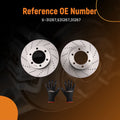 Front Brake Rotors Kit for Toyota Sequoia Tundra (2000–2007) S31267