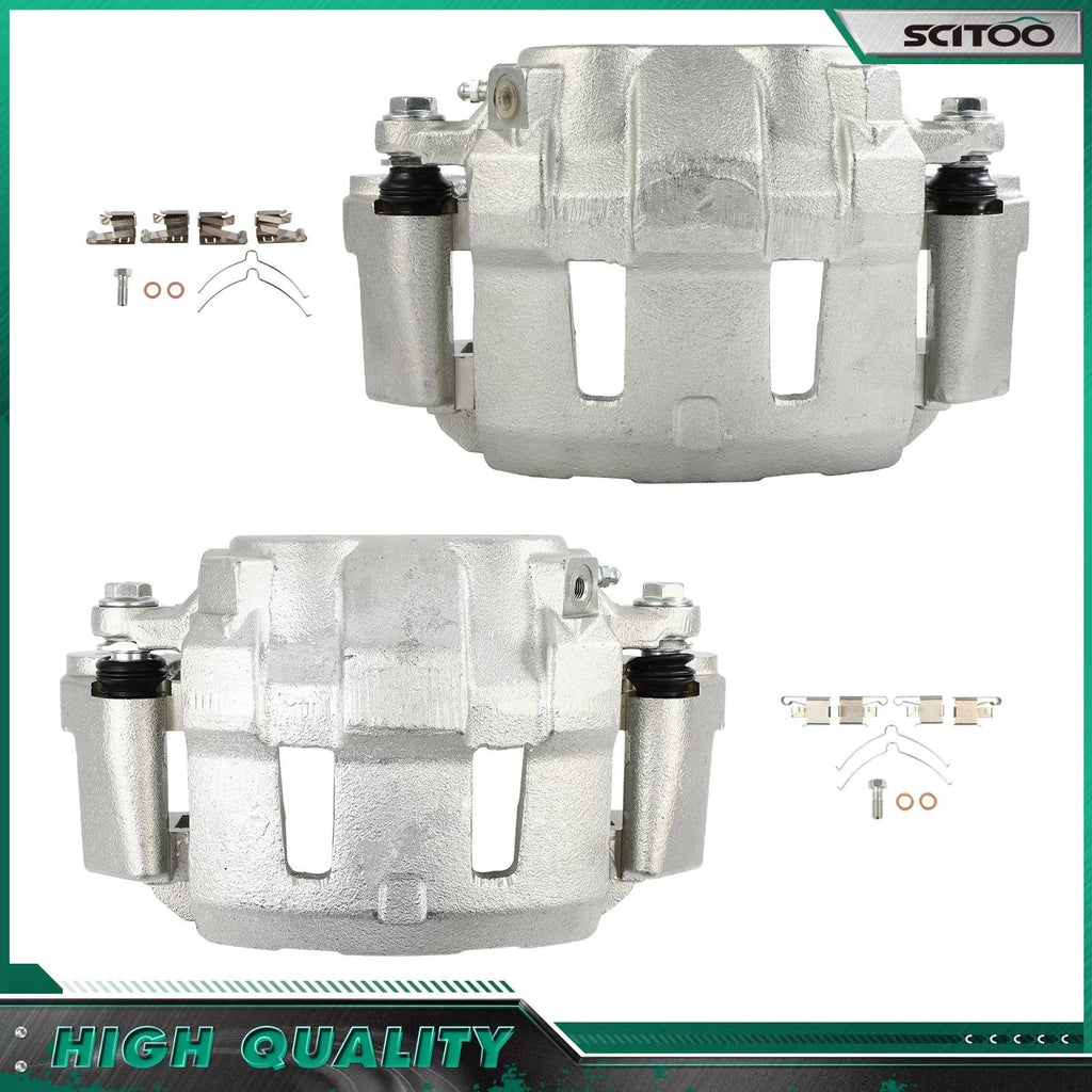 Front Brake Calipers w/ Bracket for Ford F-250 Super Duty 4WD (1999–2000)