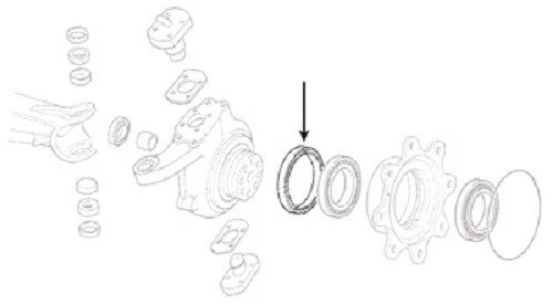 Inner Front Hub Seal for Case 5120 5130 5140 5150 Tractors (CARRARO 709)