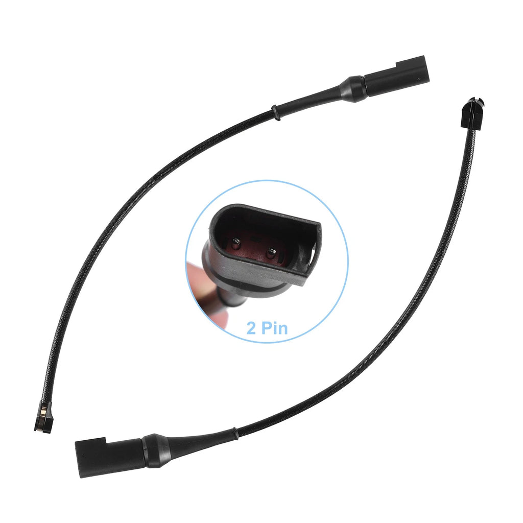 2X Front Brake Pad Sensor for Ford Transit  - Plastic Rubber Black