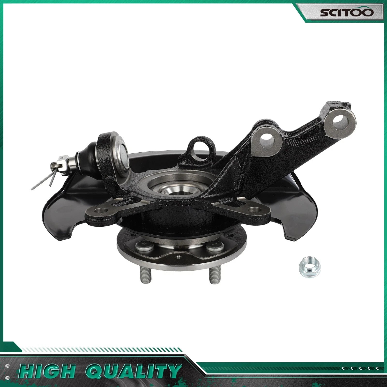 Front Right Steering Knuckle & Wheel Bearing Hub for Honda Civic (2001–2002)