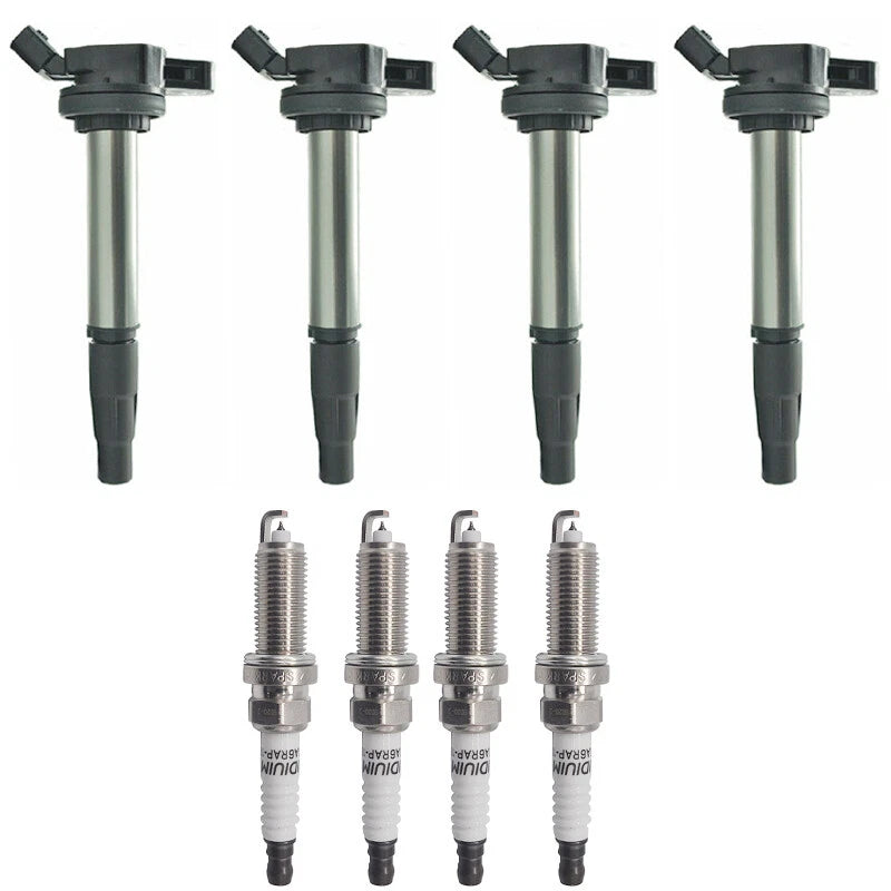 4X Ignition Coil & Iridium Spark Plug for Toyota Corolla iM Prius V (2016–2019) 90919-02258