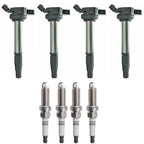 4X Ignition Coil & Iridium Spark Plug for Toyota Corolla iM Prius V (2016–2019) 90919-02258