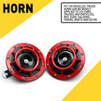 2X 115DB Electric Blast Tone Air Horn Kit for Car 12V
