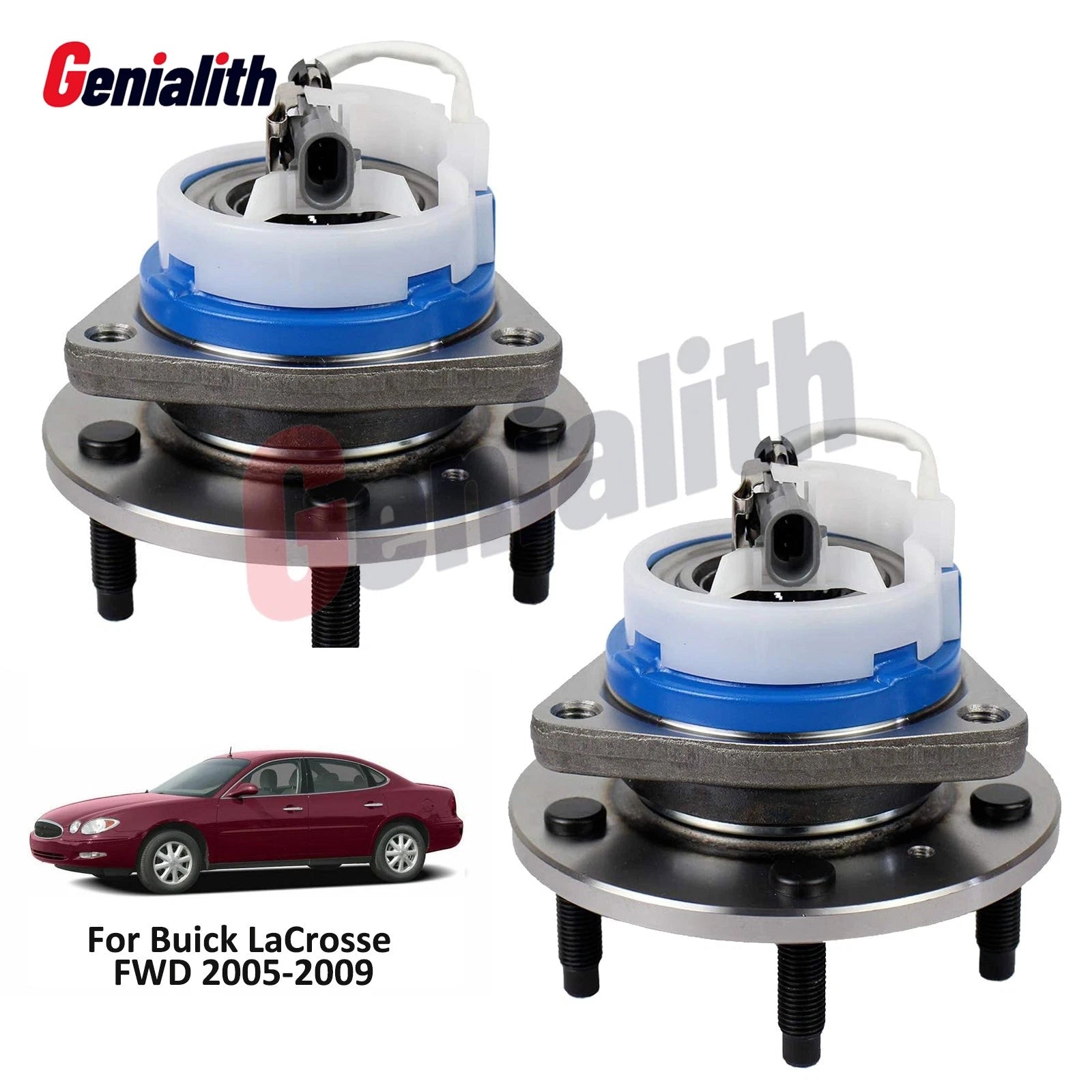 Pair Front Wheel Hub Bearing Assembly for Buick Lacrosse (2005–2009)