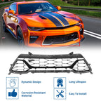 Front Lower Bumper Grille for Chevrolet Camaro (2017–2018) 22812881, 22812882 Black
