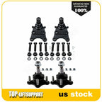 Set of 4 Front Upper & Lower Ball Joints for GMC Canyon (2004–2012)