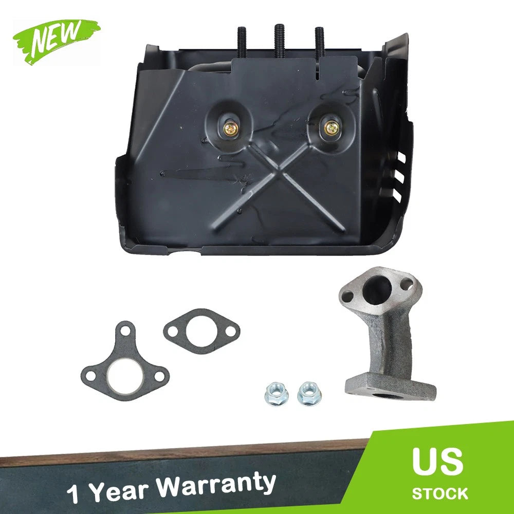 Muffler Exhaust with Manifold & Nuts for Honda GX340 GX390 (YYYY–YYYY)