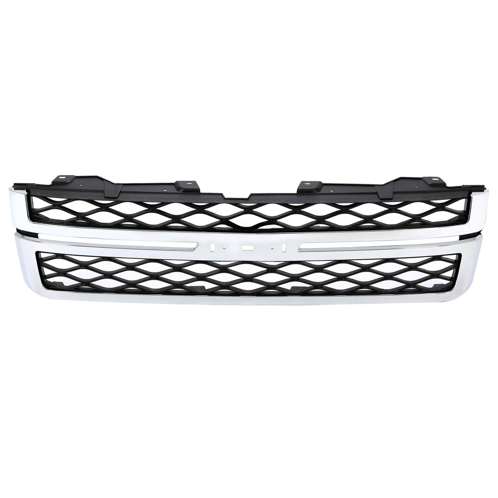 Grille Assembly for Silverado 2500 HD 3500 HD (2011–2014) Black Chrome