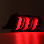 Clear LED Sequential Tube Tail Lights for Ford Mustang (2015–2023)