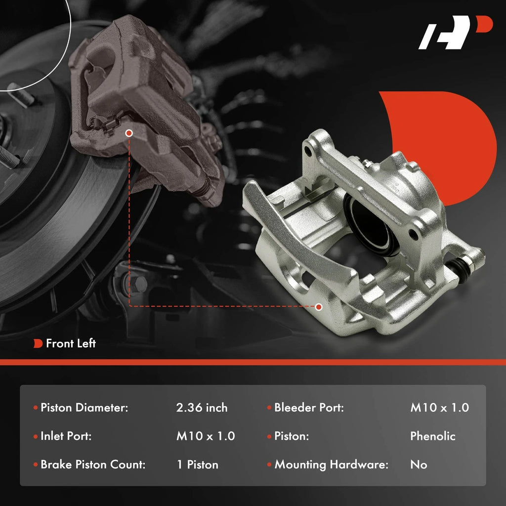 Brake Caliper with Bracket for Mercedes-Benz CLA250 (2014-2019)