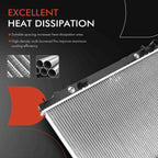 Radiator with Oil Cooler for Nissan 350Z (2007–2009)