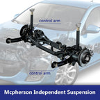 Set of 6 Rear Upper Lower Suspension Control Arms Kit for Mazda 3 (2007–2013)