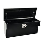 Tool Box for Pickup Truck (34"x12"x15") - Black Steel with Lock & Key