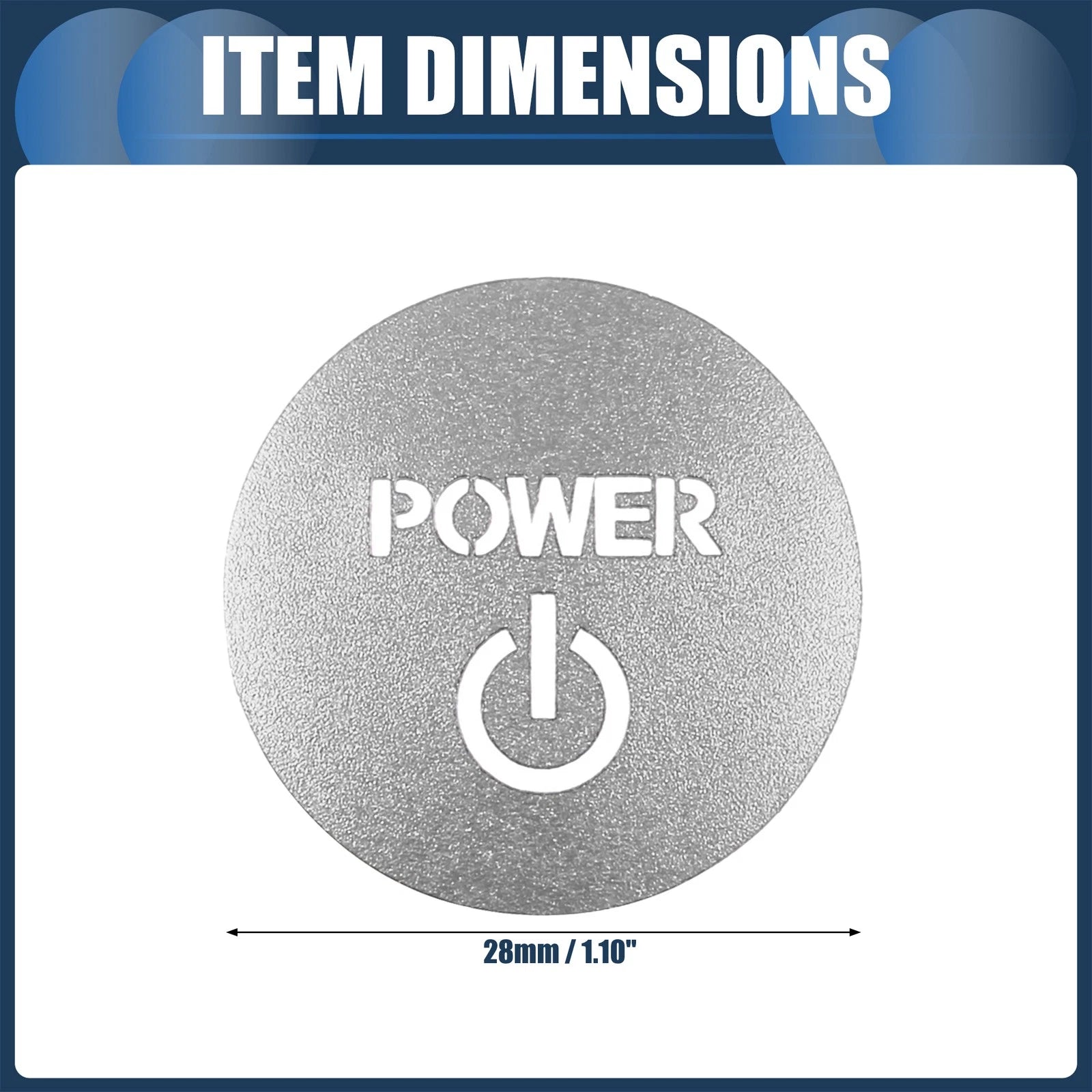 Engine Start Stop Button Cover for Honda Vezel RV Series (2014–2021) Silver Tone