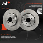 Rear Disc Brake Rotors & Ceramic Pads for BMW E60 535i 2008-2010
