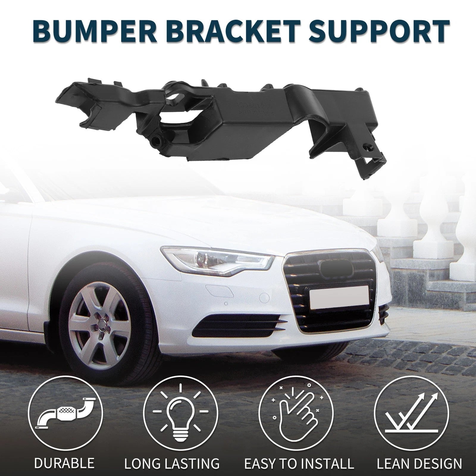 1pc Left Front Bumper Retainer Bracket No. 4G0807283 for Audi A6 (2011–2018)