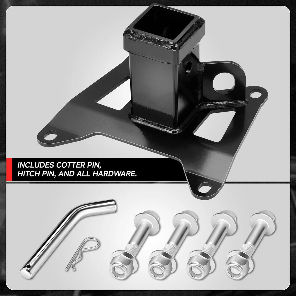2" Tow Hitch Receiver for Honda Talon 1000X (2019–2024) - Black Powdercoat