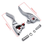 Chrome Smooth Shorty Brake Clutch Levers for Harley Touring Trike (2008–2013)