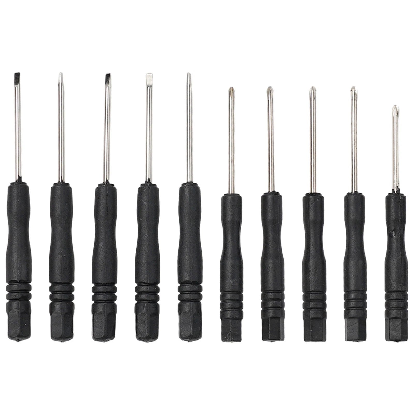 10pk Screwdriver Set for Repair (Crosshead, Slotted, Flathead)