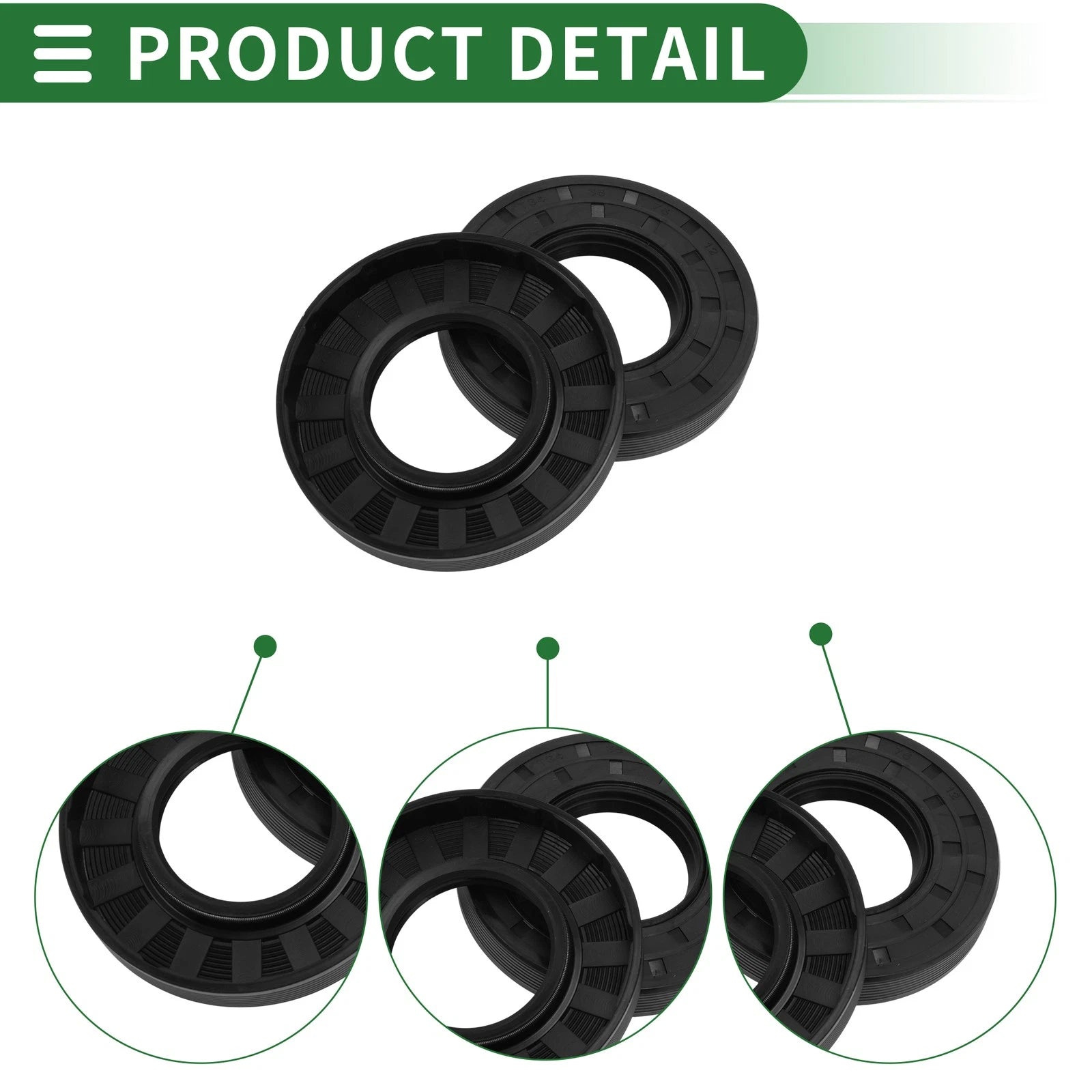 Oil Seal   - NBR Rubber 38x75x12mm