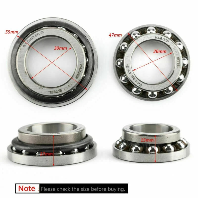 Steering Head Bearing Kit for Honda CB1000R, CB500F, VT750 Shadow (2010–2023)
