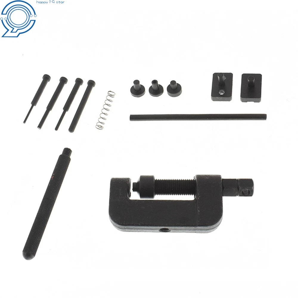13pc Motorcycle Chain Splitter Breaker Link Riveting Tool Kit
