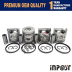 Overhaul Rebuild Kit for Mitsubishi Fuso Canter (4D33 4D33T) ME013312 56MM