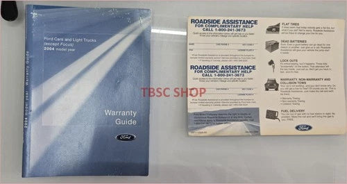 Owners Manual Handbook for Ford Excursion (2004)