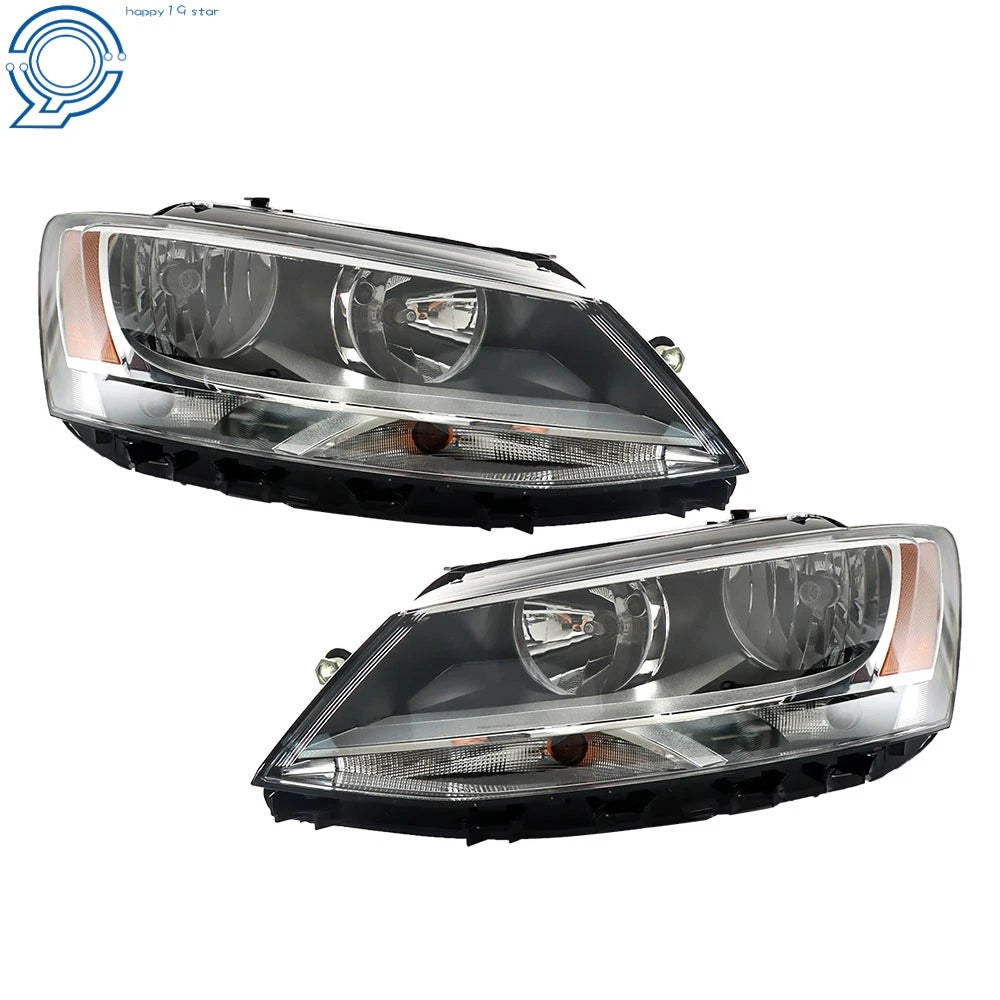 Set of 2 Halogen Headlights for Volkswagen Jetta (2011–2018)