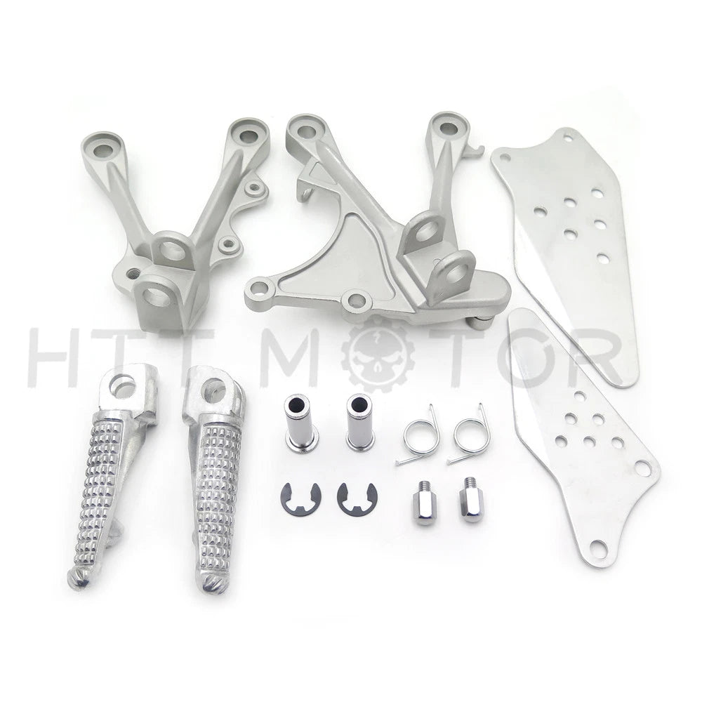 Footrest Assembly w/ Pegs for Kawasaki Ninja ZX6R ZX-6RR (2005–2008)