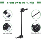 6X Front Suspension Kit Tie Rod End Sway Bar Link for Ford Mustang (2011–2014)