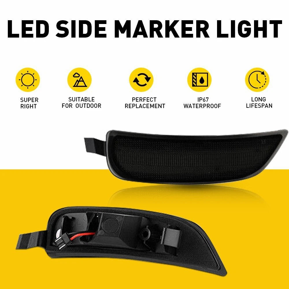 Set of 2 Smoked Side Marker Lights for Mazda MX-5 Miata (2016–2022)