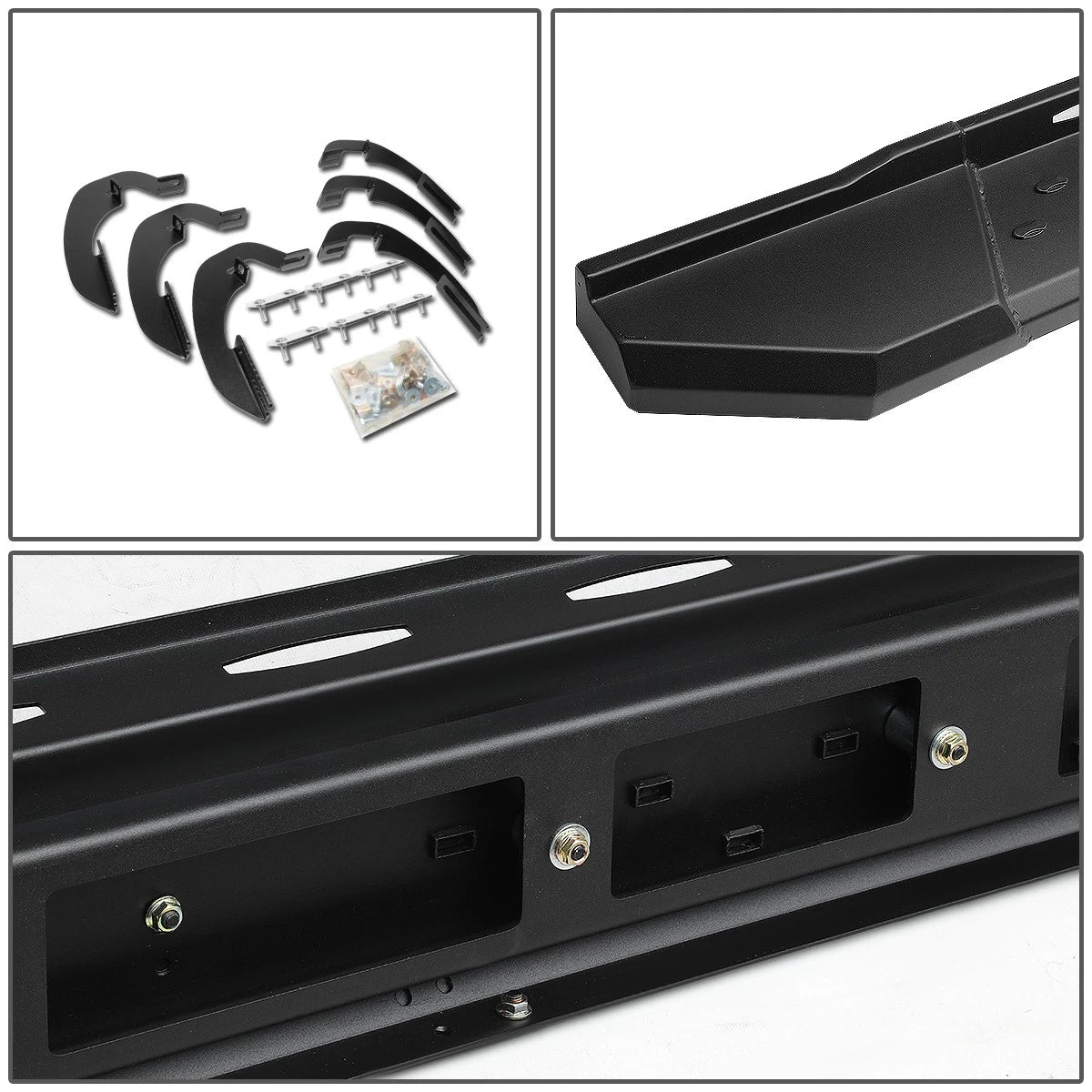 Set of 2 Side Running Board Step Bars for Chevy Silverado/GMC Sierra (2007–2019)