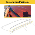 2X Roof Drip Molding for Toyota Tundra Double Cab (2007–2020)