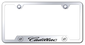 Chrome License Plate Frame with Emblem for Cadillac (2015–2024)