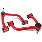Pair of Red Front Upper Tubular Control Arms for Chevrolet Silverado 1500 (2019–2024)